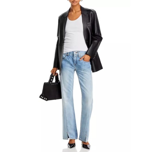 Re/Done Denim - RE/DONE Marea Mid Rise Kick Flare Jeans Light Wash Blue Size 26 (28.5")NEW $298